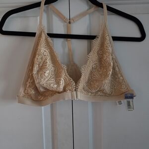 Delicate Lace Bralette in Beige - Comfortable Everyday Support